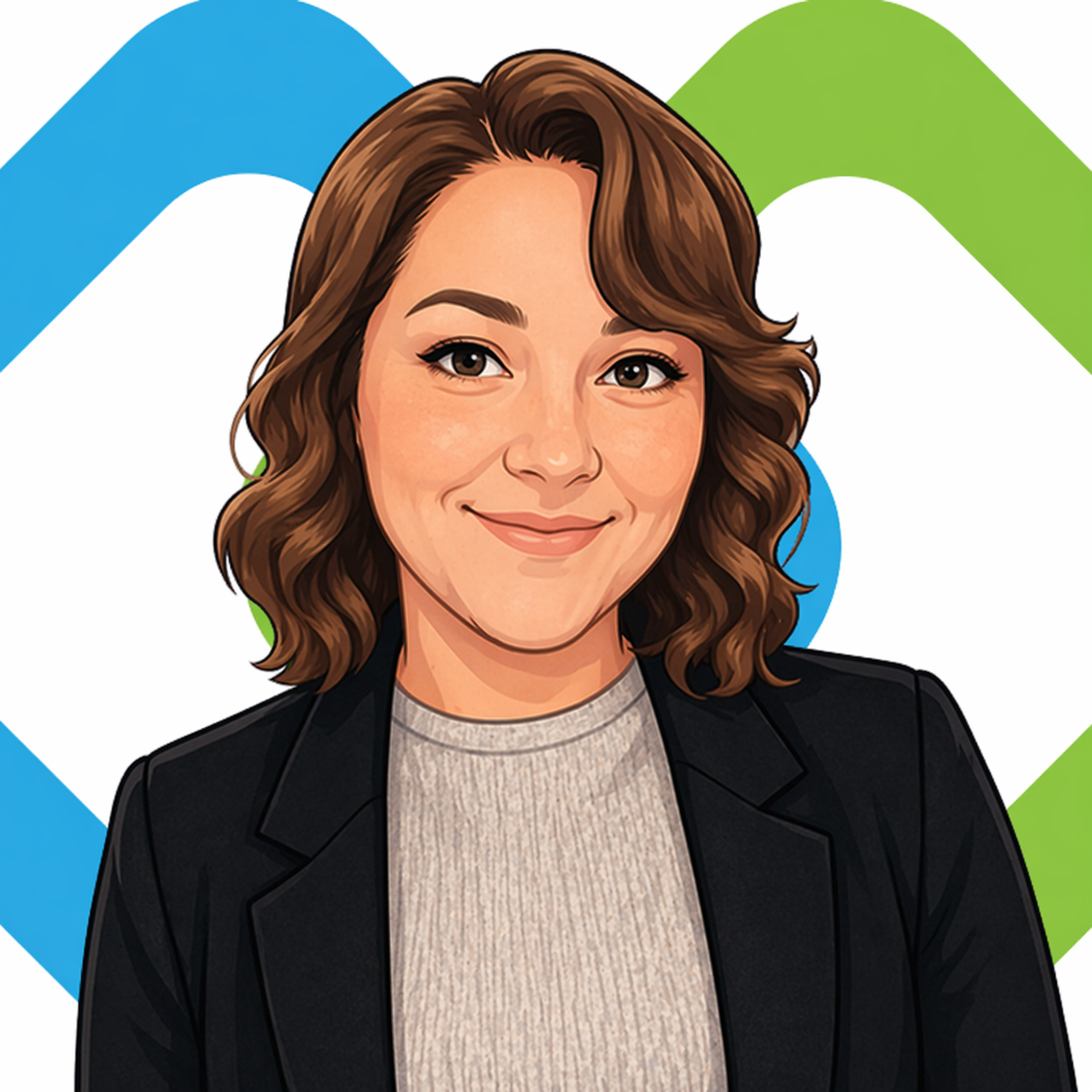 Danica Illustrated portrait of Danica, Office Manager at TrueLink.