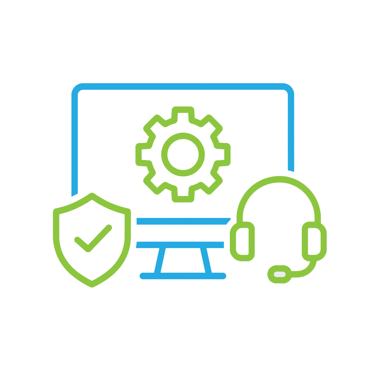 Managed IT Services Calgary Managed IT services icon showing proactive IT support, device management, monitoring, and operational oversight.